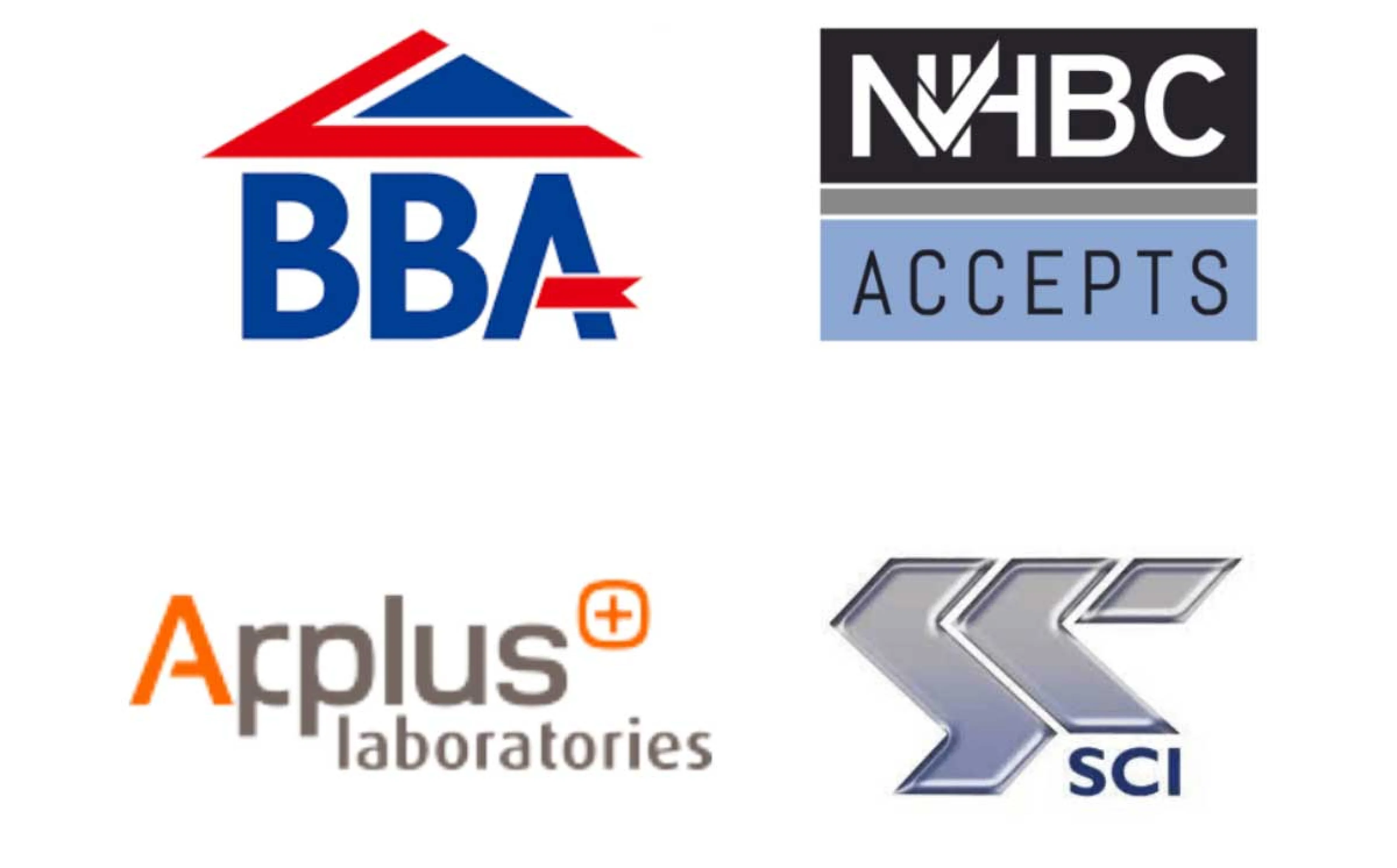 hup! Accreditations listed out - BBA, NHBC, Applus, Sci